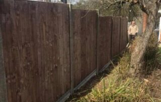 fencing brown installation stanmore