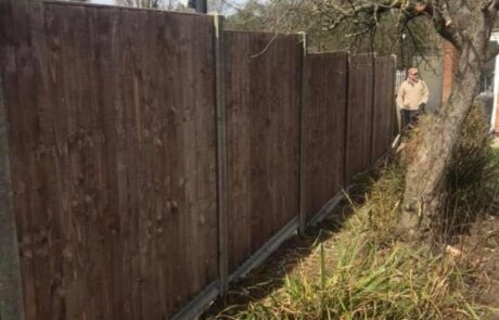 fencing brown installation stanmore